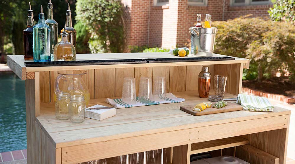 DIY Outdoor Bar Concepts- Sit again… Have a Cocktail! • The Yard Glove